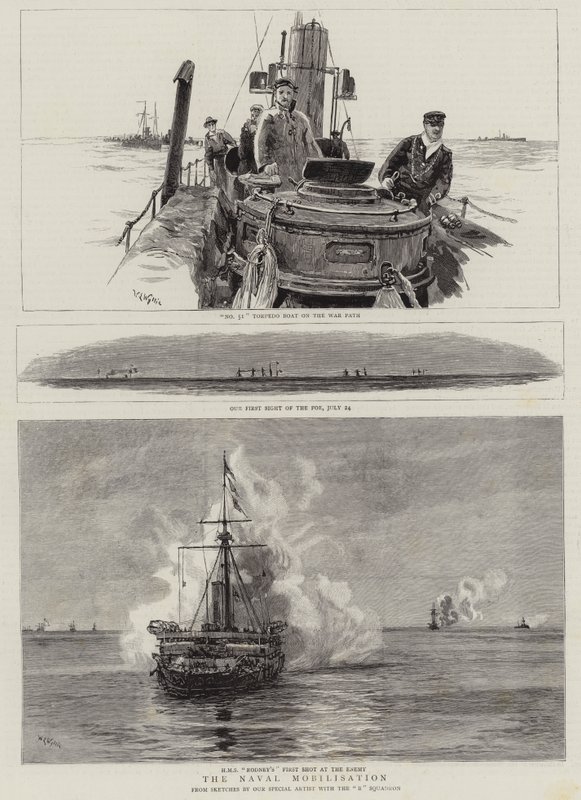 La mobilitazione navale da William Lionel Wyllie