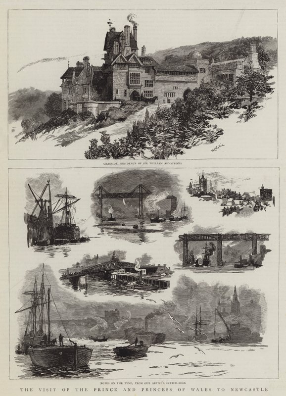La Visita del Principe e della Principessa di Galles a Newcastle da William Lionel Wyllie