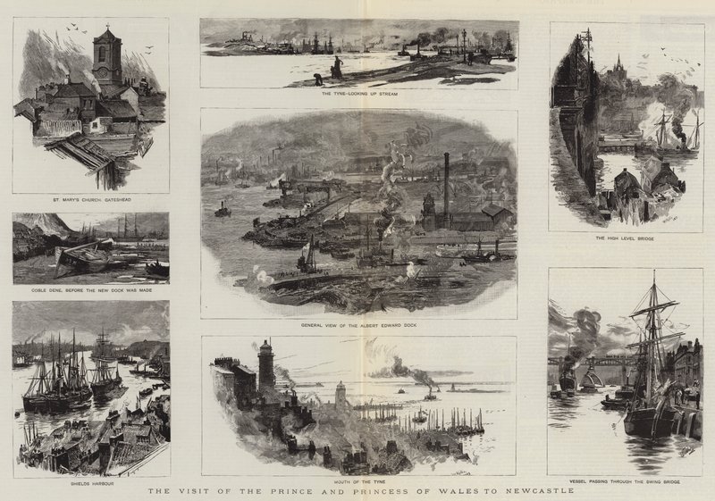 La Visita del Principe e della Principessa del Galles a Newcastle da William Lionel Wyllie