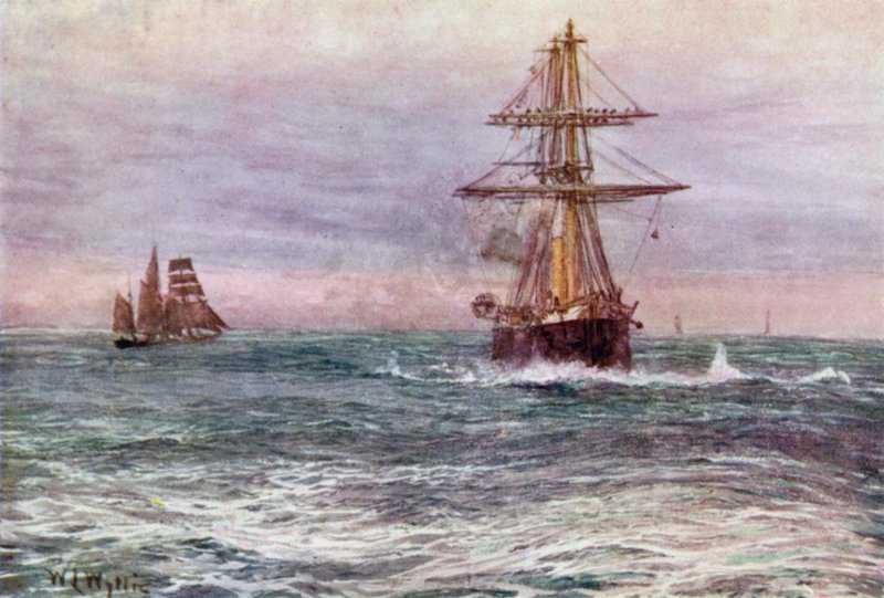Il vecchio "Invincibile", 1872 da William Lionel Wyllie
