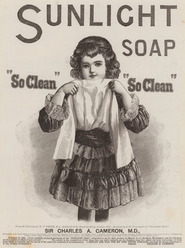 Pubblicità, Sunlight Soap da William Powell Frith