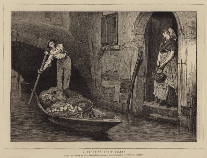 Un venditore di frutta veneziano da William Quiller Orchardson