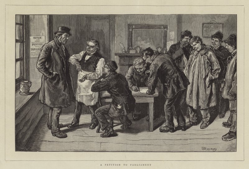 Una petizione al Parlamento da William Rainey