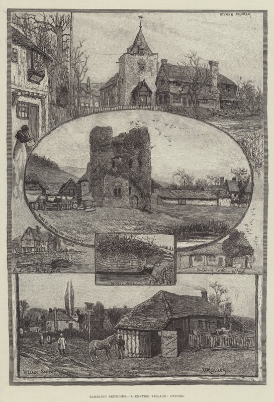 Schizzi vagabondi, un villaggio del Kent, Otford da William Rainey