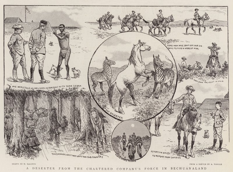 Un disertore della forza della Chartered Company in Bechuanaland da William Ralston