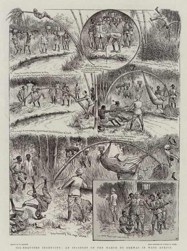 Ingegno mal ripagato, un incidente durante la marcia verso Bekwai in Africa occidentale da William Ralston
