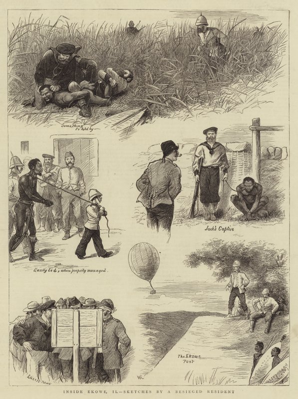 Dentro Ekowe, II, schizzi di un residente assediato da William Ralston