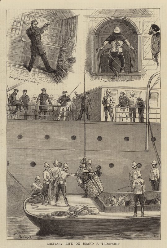 Vita militare a bordo di una nave da trasporto truppe da William Ralston