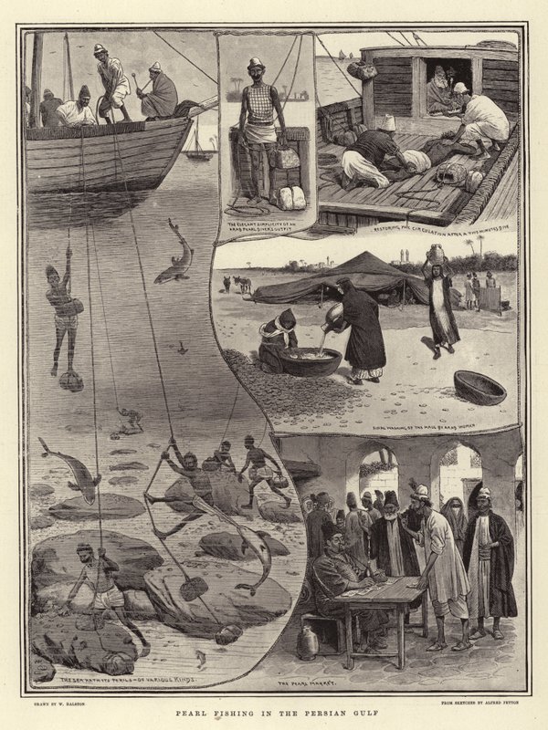 Pesca delle Perle nel Golfo Persico da William Ralston