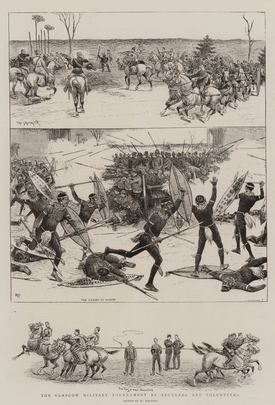 Il Torneo Militare di Glasgow da Regolari e Volontari da William Ralston