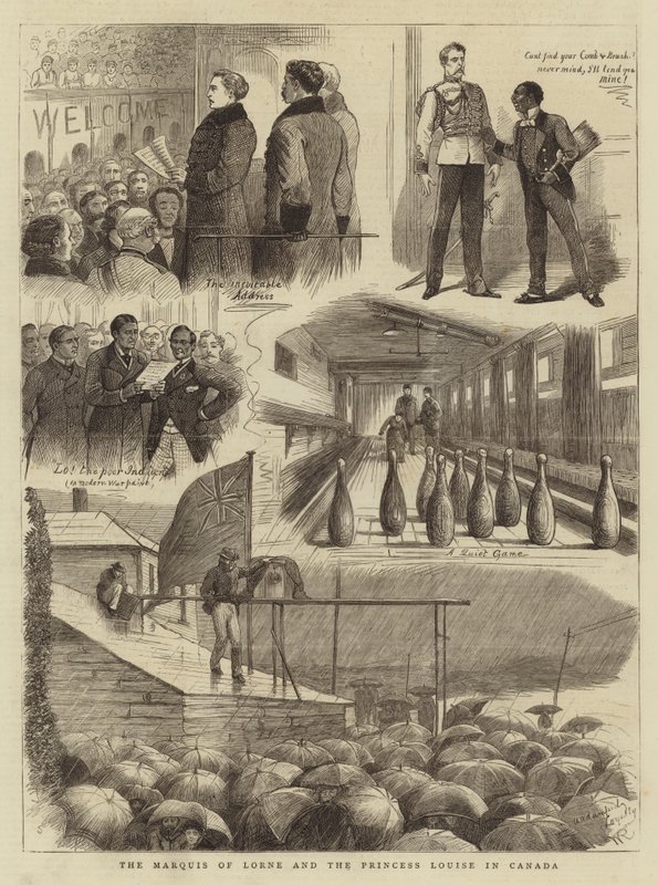 Il marchese di Lorne e la principessa Louise in Canada da William Ralston