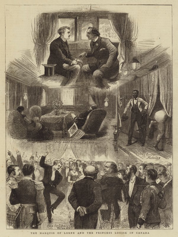 Il Marchese di Lorne e la Principessa Louise in Canada da William Ralston