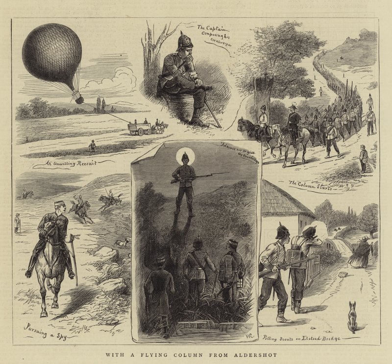 Con una colonna volante da Aldershot da William Ralston