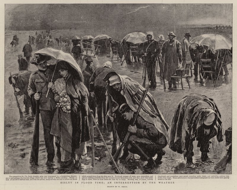 Bisley in tempo di alluvione, un