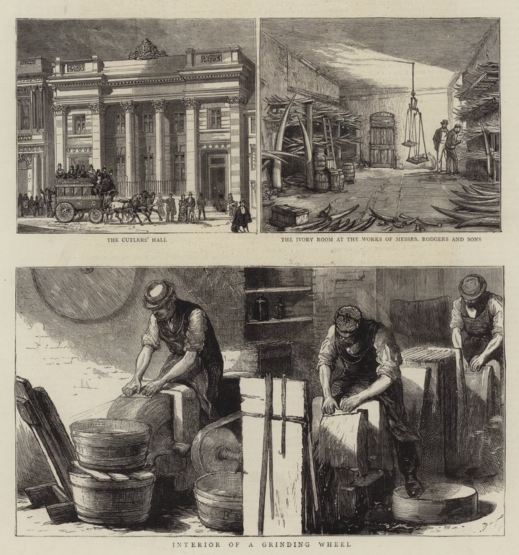 Edifici e industrie di Sheffield da William Small