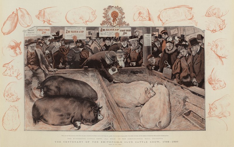 Il centenario della Smithfield Club Cattle Show, 1798-1897 da William Small