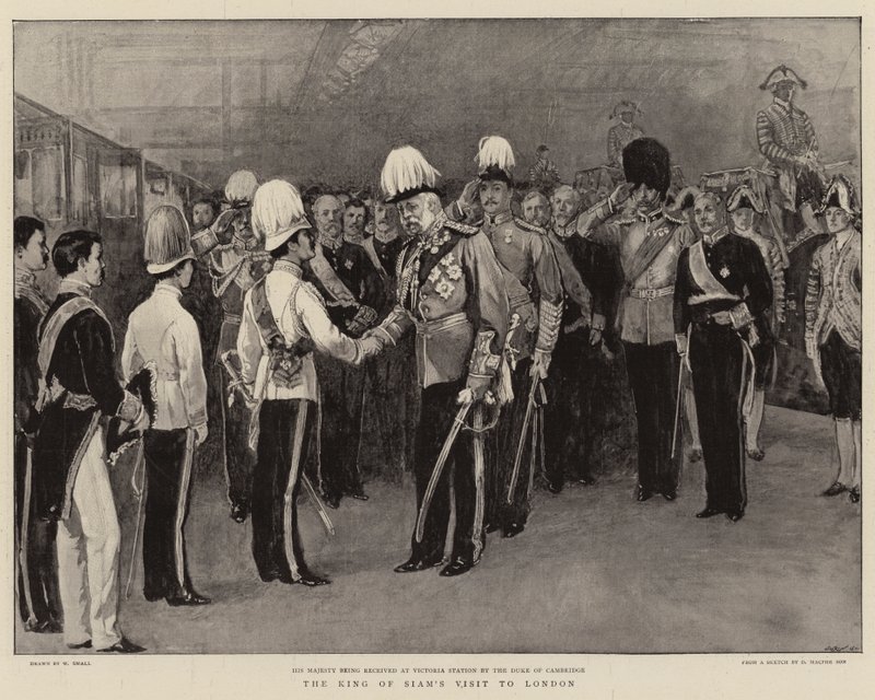 La visita del Re del Siam a Londra da William Small