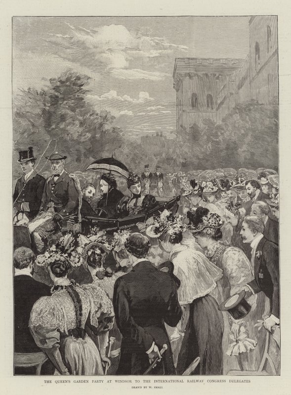 Festa in giardino della Regina a Windsor per i delegati del Congresso Internazionale delle Ferrovie da William Small