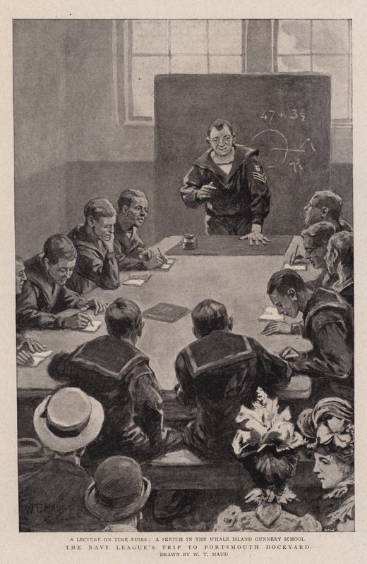 Il viaggio della Lega Navale al cantiere navale di Portsmouth da William T. Maud