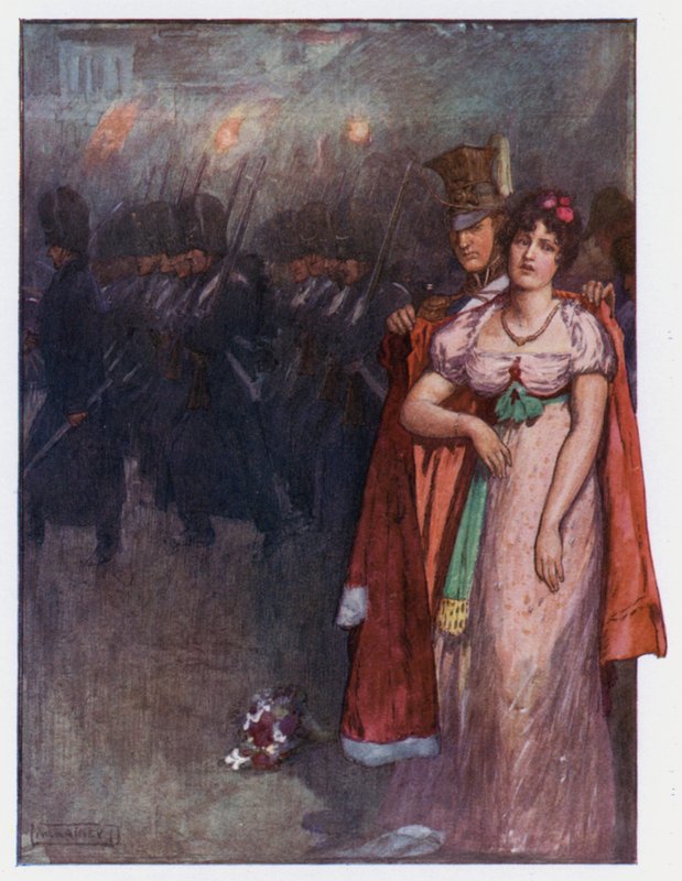 La Vigilia di Waterloo da William after Rainey