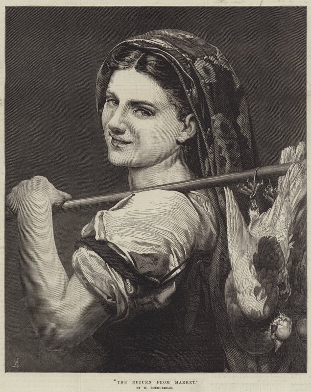 Il ritorno dal mercato da William Adolphe Bouguereau