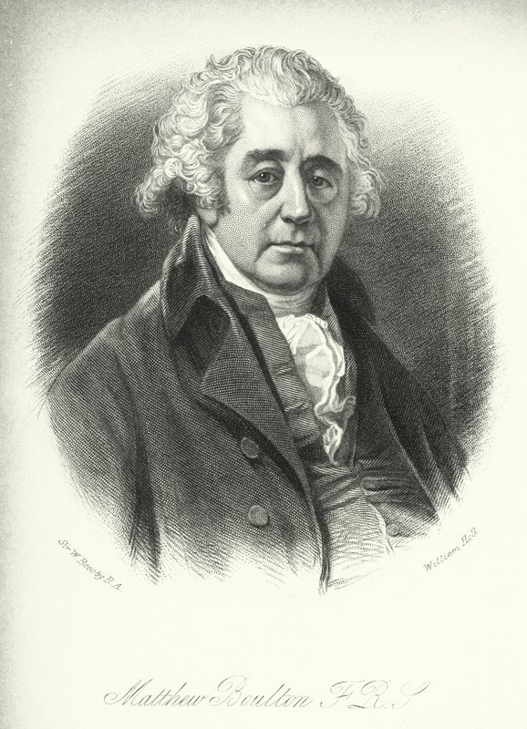 Matthew Boulton, FRS (incisione) da William (after) Beechey