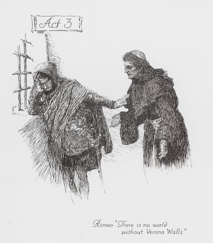 Romeo e Giulietta di Shakespeare: Atto 3 da William (after) Hatherell