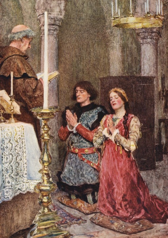 Romeo e Giulietta di Shakespeare: Atto II, Scena VI da William (after) Hatherell