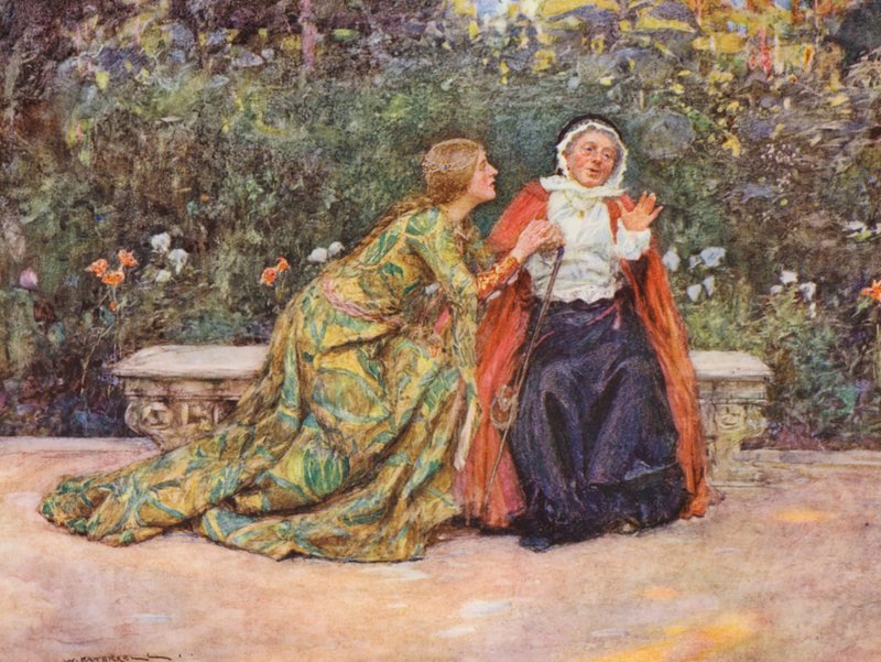 Romeo e Giulietta di Shakespeare: Atto II, Scena V da William (after) Hatherell