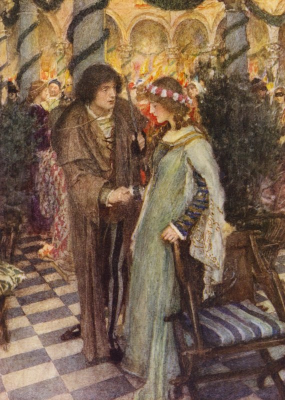 Romeo e Giulietta di Shakespeare: Atto I, Scena V da William (after) Hatherell