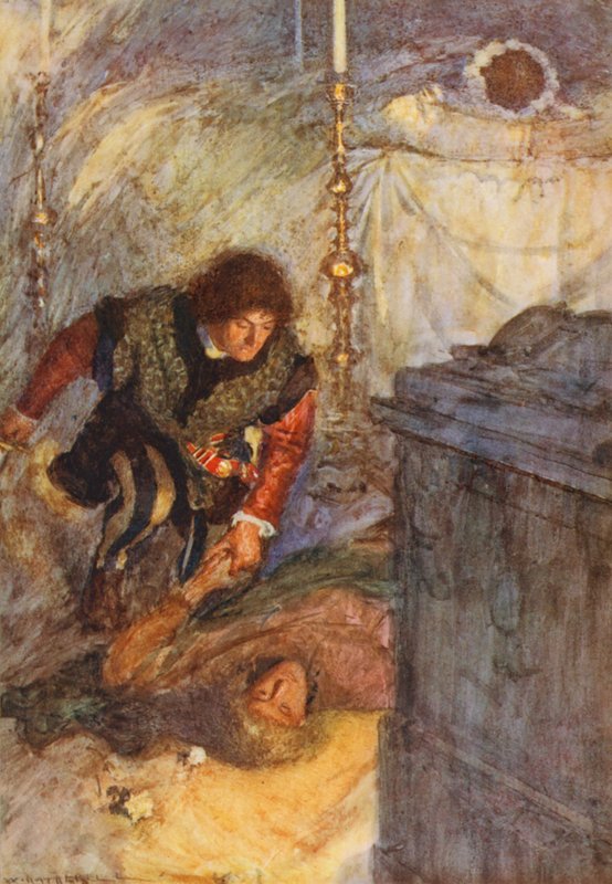 Shakespeare, Romeo e Giulietta: Atto V, Scena III da William (after) Hatherell