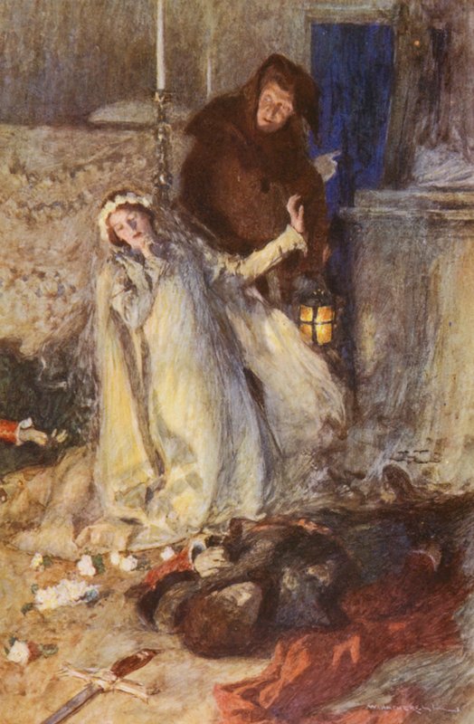Shakespeare, Romeo e Giulietta: Atto V, Scena III da William (after) Hatherell
