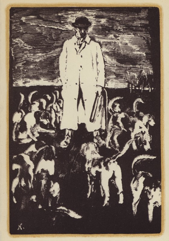 Illustrazione per Memorie di un uomo di caccia alla volpe di Siegfried Sassoon da William (after) Nicholson