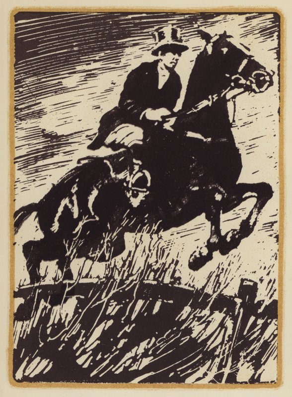 Illustrazione per Memorie di un uomo di caccia alla volpe di Siegfried Sassoon da William (after) Nicholson