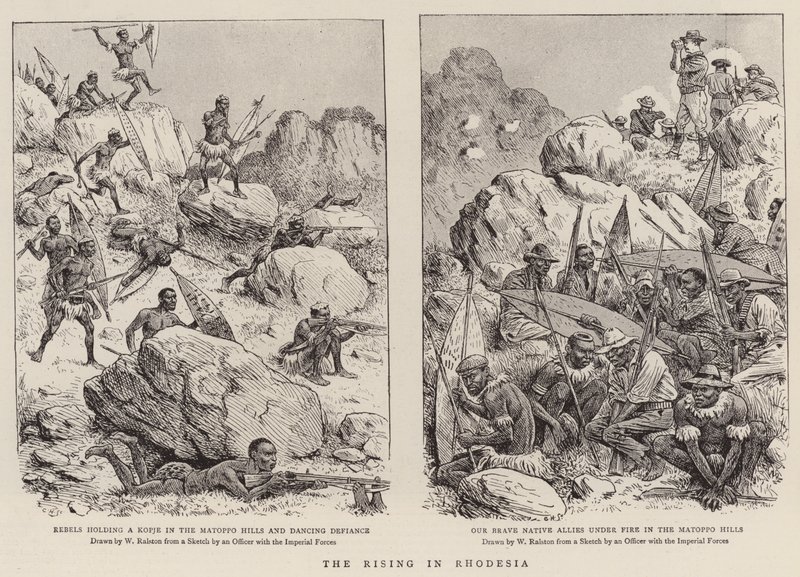 La rivolta in Rhodesia (incisione) da William (after) Ralston