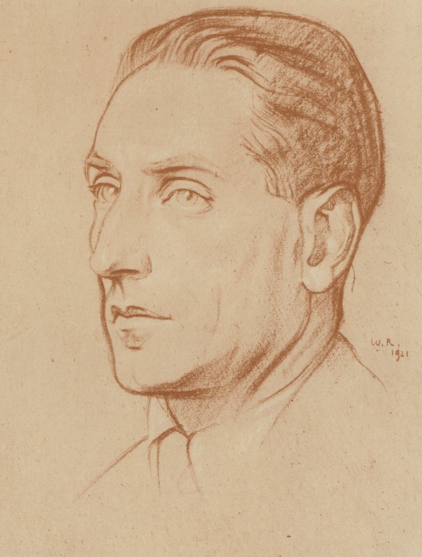 Compton Mackenzie (litografia) da William (after) Rothenstein