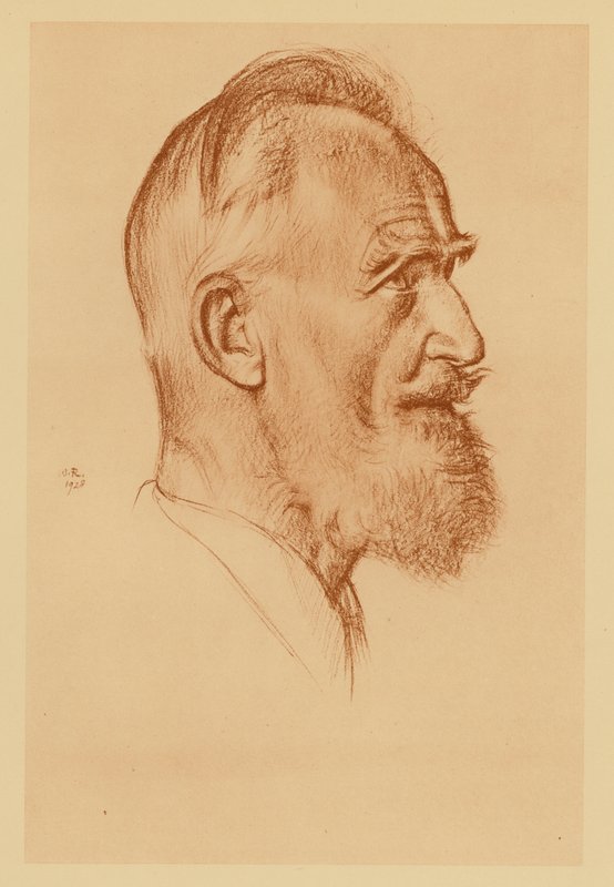 Ritratto di George Bernard Shaw da William (after) Rothenstein