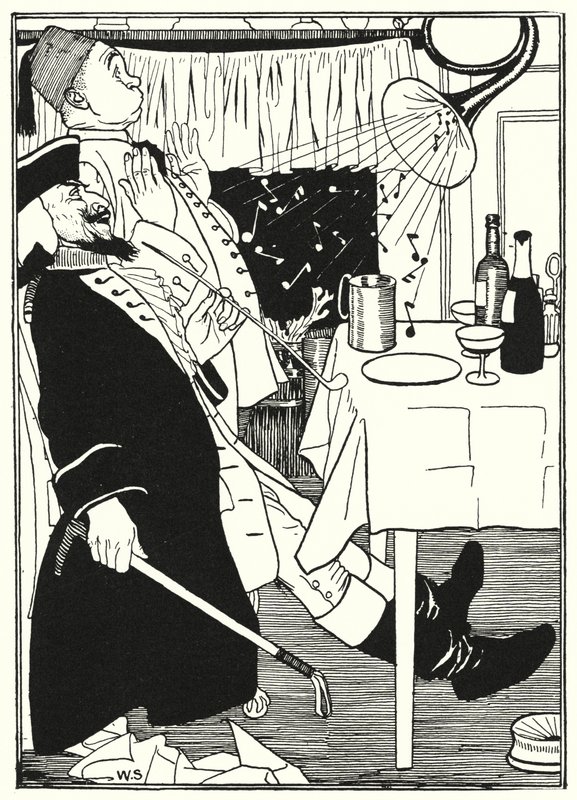 Illustrazione per le Avventure del Barone di Munchausen da William (after) Strang