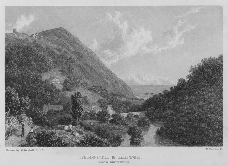 Lymouth e Linton, North Devonshire da William (after) Westall
