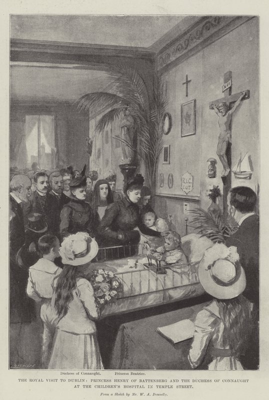 La visita reale a Dublino, la principessa Enrico di Battenberg e la duchessa di Connaught all