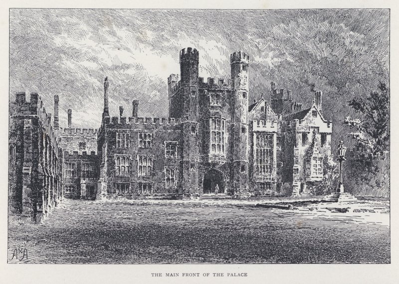 La Facciata Principale del Palazzo (incisione) da William Alexander Ansted