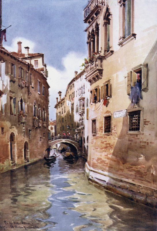Rio del Olio, Venezia, Italia da William Alister Macdonald