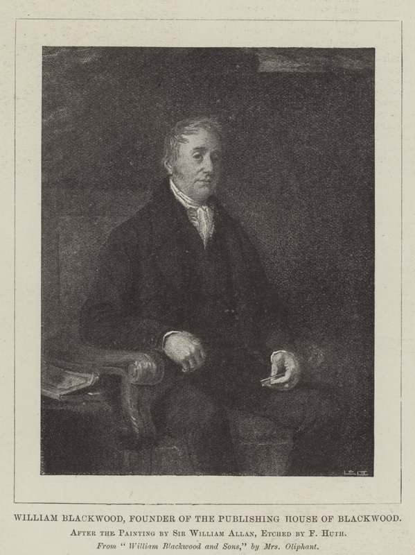 William Blackwood, fondatore della casa editrice Blackwood da William Allan