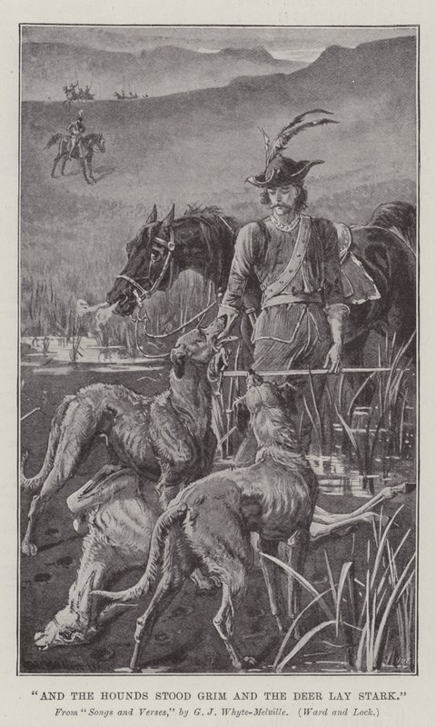 E i cani rimasero immobili e il cervo giaceva rigido da William Barnes Wollen