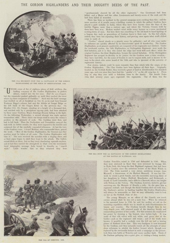Gli Highlander di Gordon e le loro gesta valorose del passato da William Barnes Wollen