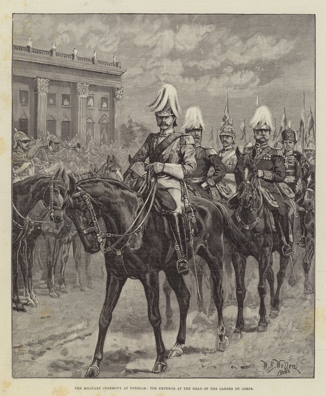 La cerimonia militare a Potsdam, l