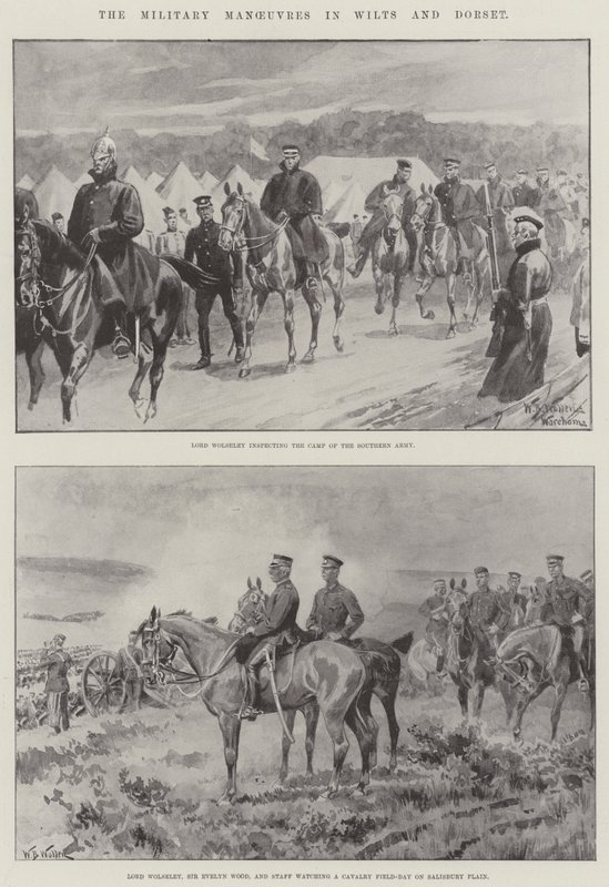 Le manovre militari nel Wiltshire e nel Dorset da William Barnes Wollen