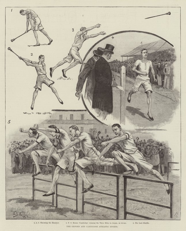 Gli sport atletici di Oxford e Cambridge da William Barnes Wollen