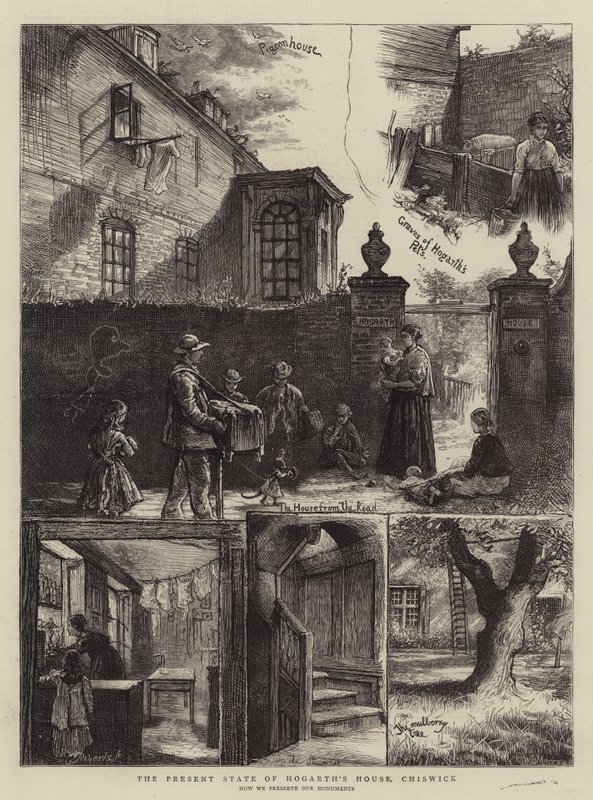 Lo stato attuale della casa di Hogarth, Chiswick da William Bazett Murray