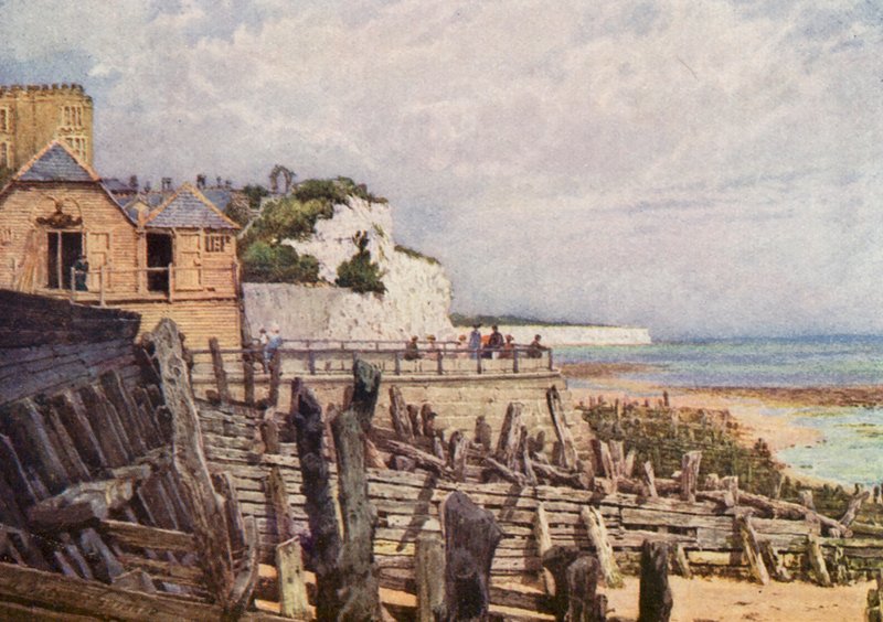 Un vecchio pezzo di Broadstairs dal molo da William Biscombe Gardner